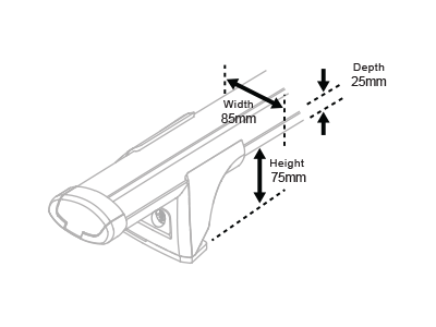 Aero Through Bar Dimensions Diagram